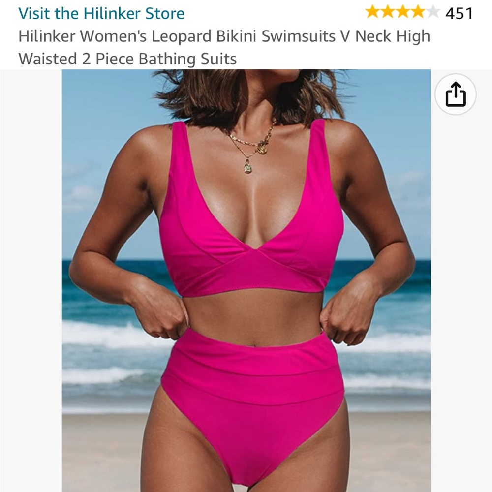 Moving sale ! All must go! Neon Pink Bikini- size L